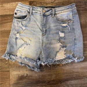 Judy Blue Distressed Denim Shorts